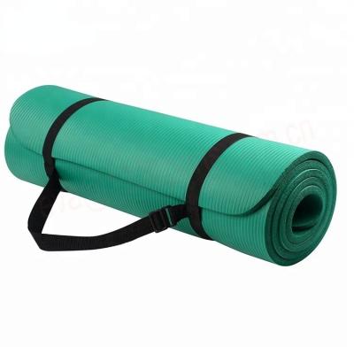 China Build Custom Print High Quality Eco Friendly Organic Organic With Line Workout Gym NBR Yoga Position Mat for sale