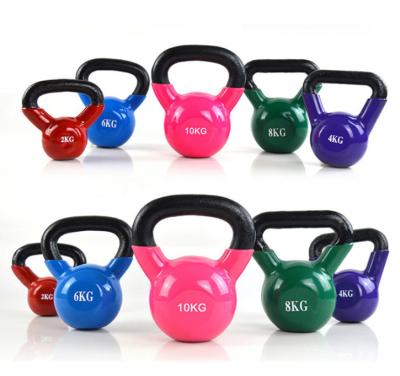 China Easily Customized Adjustable Plastic Dip Kettlebells Home Cast Iron Men's 2kg/22kg Gym Fitness Equipment Kettlebells for sale