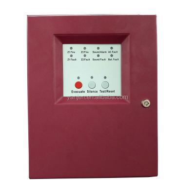 China 13 Years Factory Of Small Size 2 Zone Conventional Fire Alarm Host System YJ-1002 for sale