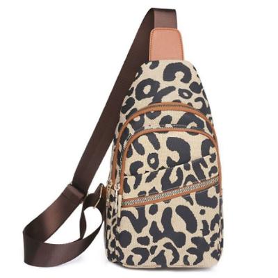 China Der Leopard-Druck-Kasten-Tasche Customizde Logo Outdoor Crossbody Bag der Frauen zu verkaufen