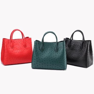 中国 32x15x24cmのだちょうの革女性戦闘状況表示板のハンドバッグ 販売のため