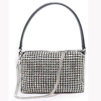 China Mensajero para mujer Handbag del diamante artificial el 17x6x11cm en venta