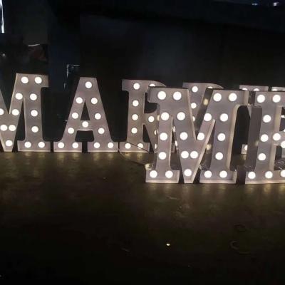 China Aluminum Marquee Letters Large Marquee Letters 4ft 5ft Tall Light Up Letters for Wedding Baby Shower for sale