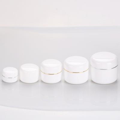 China Wholesale Cosmetic Container 5g 10g 15g 30g 50g White Jar Body Skin Care Lotion Cream Skin Care Container for sale