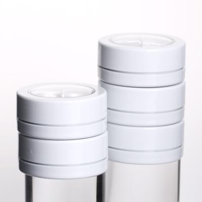 China New Recyclable Round Eyeshadow Palette Private Label Nail Color Gel Container With Multiple Aluminum Pans for sale