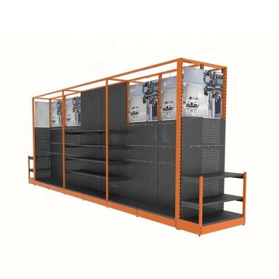 China Customizable Showroom Combination Of A Variety Of Grid Hardware Tools Display Rack for sale