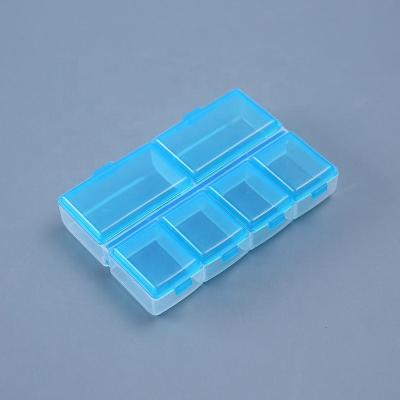 China Large Plastic Storage Box Pill Organizer Clear 6 Weekly Times One Day Vitamin Medicine Box for sale