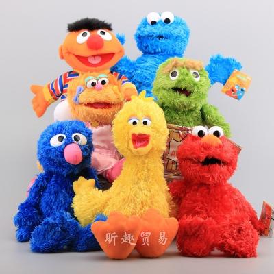 China Plush wholesale Sesame Street plush toys ELOM stuffed animal figures in bulk for sale