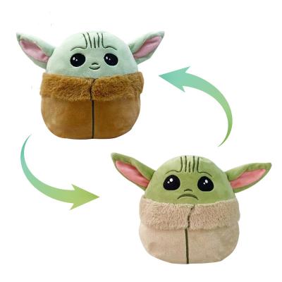 China Dropship Wholesale Reversible Plush Toy Master Yoda Stuffed Doll Stuffed Plush Baby Yoda Grogu Toys Kids Gift for sale