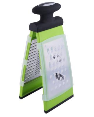 China Sustainable Industrial Two Times Grater Zester Food Grater For Kitchen Vegetable Grater With Rubber Handle for sale