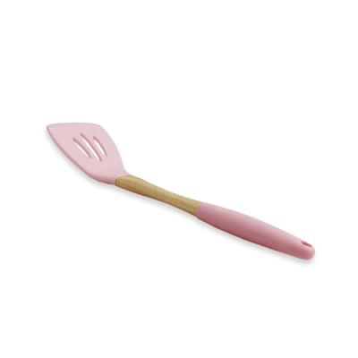 China Sustainable Food Grade Silicone Cooking Kitchen Spatula Slotted Turner Kitchen Tool for sale