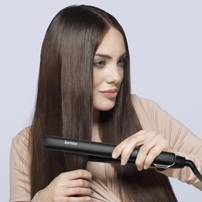 China Fast Heating PTC Easy To Use Heating Negaative Smoothef Ions Frizz 360 Degree Rotating Hair Straightener Tourmaline for sale