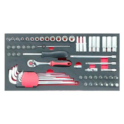 China Household Maintenance 64 Pcs 1/4 Dr. Socket Combination Set (EVA) for sale