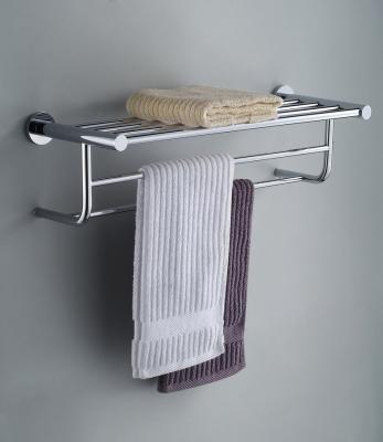 China Factory Outlet Brief Design Bath Towel Shelf Metal Towel Rack Hanging Rack With Hookless Towel Rack For Hotel for sale