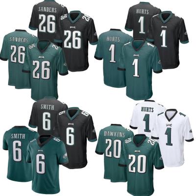 China Anti-Bacterial Jalen Hurts Philadelphia Jerseys 6 DeVonta Smith 20 Dawkins 91 Cox 26 Sanders Stitched USA Football Vapor Limited Jersey- Green for sale