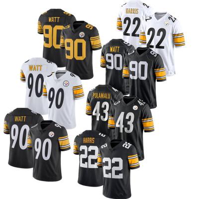 China Anti-Bacterial T.J. Watt Pittsburgh Jerseys 22 Najee Harris 10 Trubisky 43 Polamalu Stitched USA Football Sport Fashion Vapor Limited Jerseys for sale