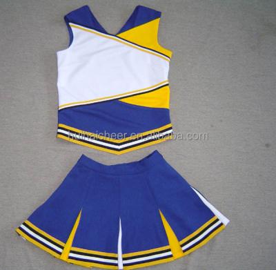 China Other cheerleading uniforms: customize shell top and skirt for sale