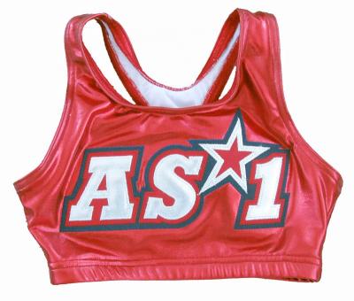 China Cheerleading sports bra the metallic zebra bra sports bra for sale