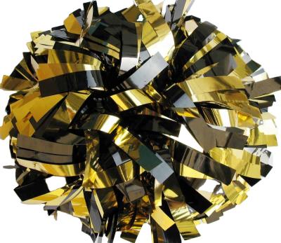 China PET 2020 metallic pom poms for cheerleader and cheerleading with factory price for sale