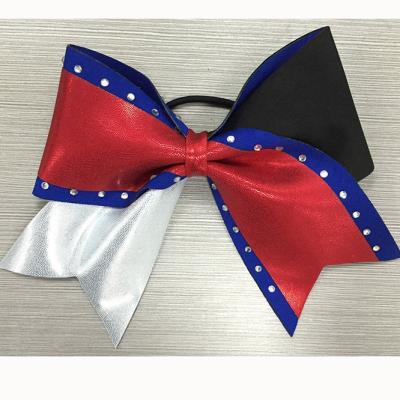 China metallic hair bows for Batterfly cheerleading for sale