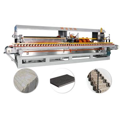 China Building Material Stores Hongyi 14 Heads Automatic Ceramic Tile Cutting Arc Edge Polishing Machine Rock Marble Slab for sale