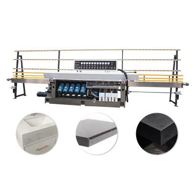 China 9 Motor Glass Building Material Shops Hongyi 4 Round Edge Machinery Straight Line Round Edge Polishing Machine With Custom PLC Accept for sale