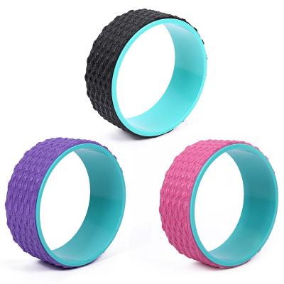 China Hot Selling High Elasticity Improving Backaches Band Fitness Roller Back Pain Eliminating Full Wheel Yoga Wheel Training for sale