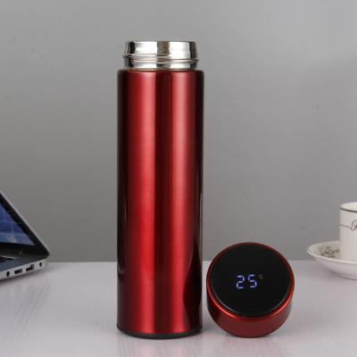 China INEEDU 500Ml PORTABLE Intelligent Led Temperature Display Insulation Bottle Thermos Mug Stainless Steel Smart Bottle for sale