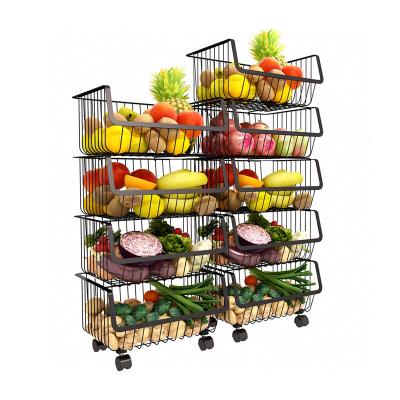 China Best Viable Selling Fruit and Vegetable Basket 201 Stainless Steel Basket for sale