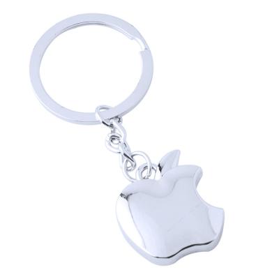 China Faux Fur Ball Pom Pom Chains Custom LOGO Laser Engraving Apple Blank Keychain Sublimation Advertising Key Chain For Promotion Gift for sale