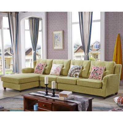 China Corner Sofa Classic L Shaped Sofa Sectional Sofa Set With Ornate Button for sale