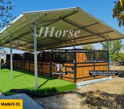 China Professional Range Select steel  Horse Stall Fronts 3.8m  With Double Dutch Door for sale