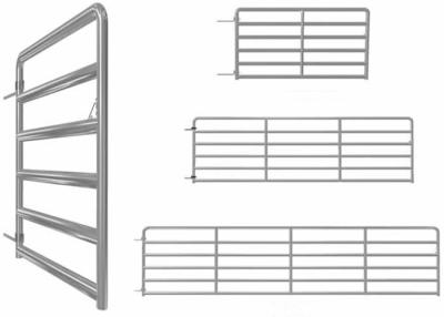 China el 10ft/12 pies galvanizaron la puerta de la granja, ganado del tubo 25nb Metal las puertas agrícolas en venta