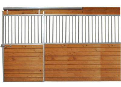 China Indoor Portable Steel Tube Metal Horse Stable Fence Panel With Sliding for sale