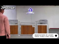 Metal Frame Bamboo Prefabricated Horse Stalls 3500mm Size High Durability