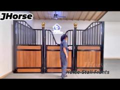 Prefabricated Horse Stall Fronts Stable Steel Bamboo Wood For Farm