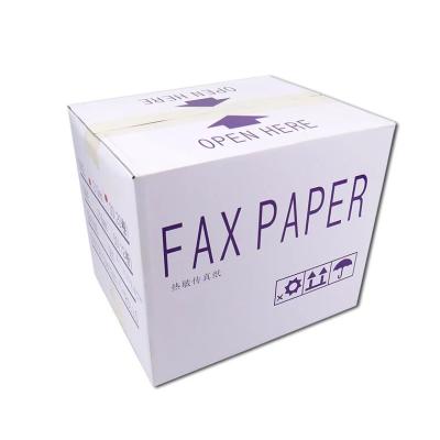 China Pure Wood Pulps Thermal Fax Paper Rolls 210 X 30 M X 12.7 Mm (Storage Capacity) 20 Rolls Cardboard for sale