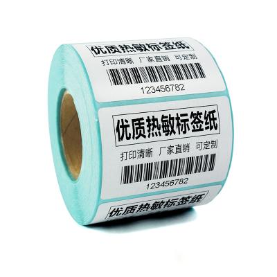 China Barcode Frozen Food Thermal Label Rolls For Scale Printer BPA Free Thermal Label Custom Sticker ECO Acceptable for sale