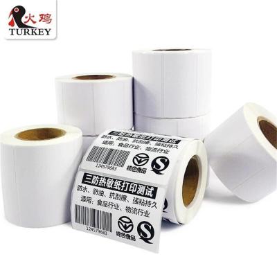 China 30 * 40 60 50 Sensitive Adhesive sku label products price stickers electronic balance superior direct thermal paper for sale