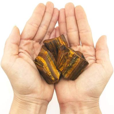 China Europe 1 Pound Bulk Rough Tiger's Eye Crystal for Tumbling&Cabbing&Polishing - Large 1