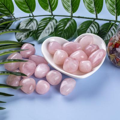 China China 0.5 Pound Natural Polished Rose Quartz Stone Chakra Healing Crystals Meditation Gemstone For Reiki Balancing for sale