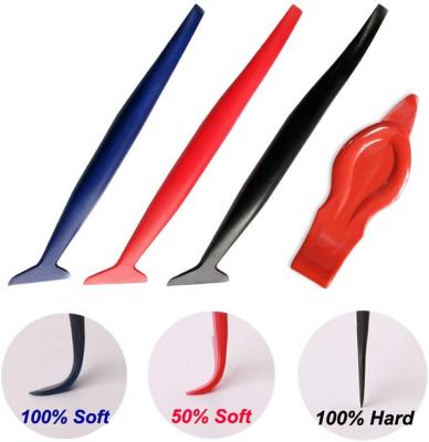 China Vinyl Wrapping & Wallpaper decoration & sticker 4 in 1 different hardness of Mini Squeegee Vinyl Wrap Application to install wrap and auto stickers for sale