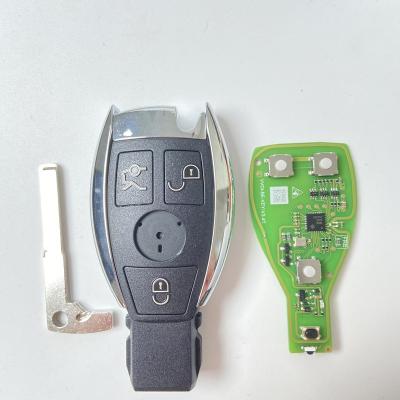 China VVDI BE Key Pro Improved Version For Mercedes Benz Smart Key Shell 3/4 Button with Logo 315/433MHz Can Exchange MB BGA Token TC-55 for sale