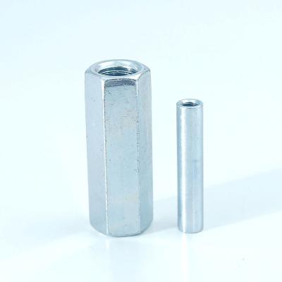 China Heavy Industry Hex Welding Long Nuts Stainless Coupling Nuts / Carbon Steel Hex Nut for sale