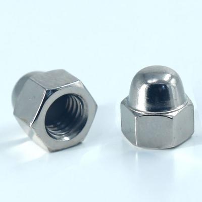 China Heavy Industry Carbon Steel Hex Acorn Nuts Assembling Type Weld Type With Galvanized Nonmetallic Insert for sale