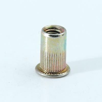 China OEM Round Insert Nuts Stainless Steel /carbon Steel Rivet Nut With Knurled Body for sale