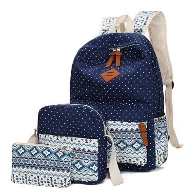 China With USB Fashionable Canvas Backpack Wholesale Laney Backpack Classic School for sale