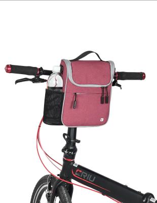 China Bike tube /hand bag /shoulder bag TUOSLAND cheap wholesale custom LOGO waterproof polyester bike accessories pannier strap cross - body saddle bag bicycle women for sale