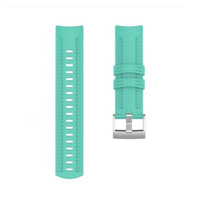 China New Customized Watch Sport Silicone Wrist Replacement Band Replacement Silicone Strap For Suunto 9 for sale