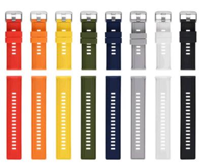 China 22mm Watch Silicone Watch Band Strap with Quick Release Pins Compatible with Huawei for sale